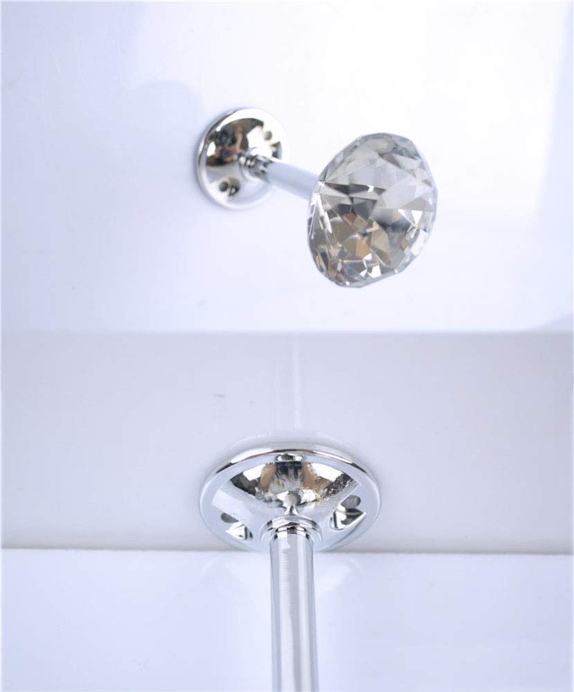 4 Pieces Shiny Clear Diamond Crystal Goblet Shape Curtain Holdbacks Curtain Buckle Wall Hooks Coat Hangers Drapery