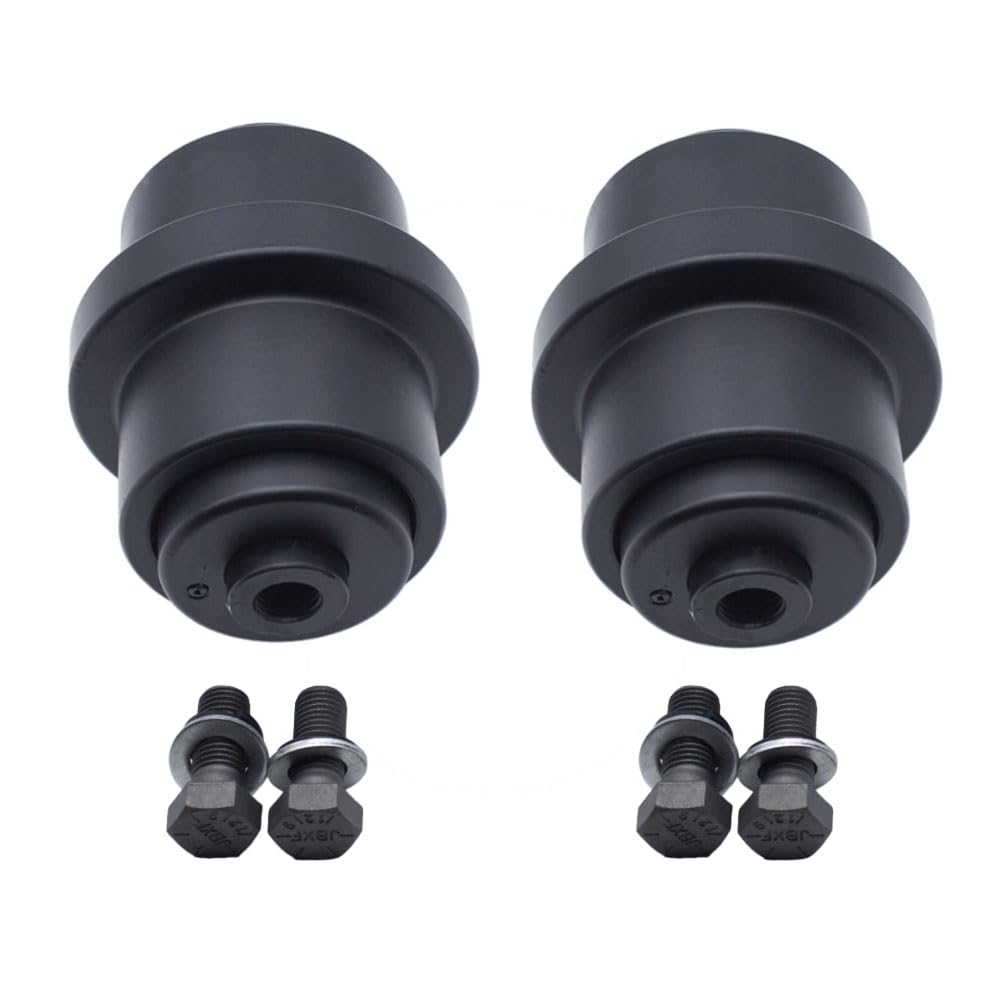 Pack 2 Bottom Roller for Bobcat E25 E26 E32I E32 E34 E35i E35 E37 E42 Replace OE 7013575 Track Roller Excavator Roller, with Studs Nuts Washers (2)