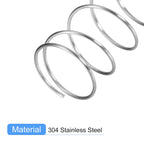 5Pcs Compression Spring 304 Stainless Steel 8mmOD,0.5mmWD,15mmFL