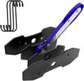 Brake Caliper Compression Tool Kit, 360° Ratchet Piston Compressor with 2 Large Steel Plates & 4 Caliper Hooks