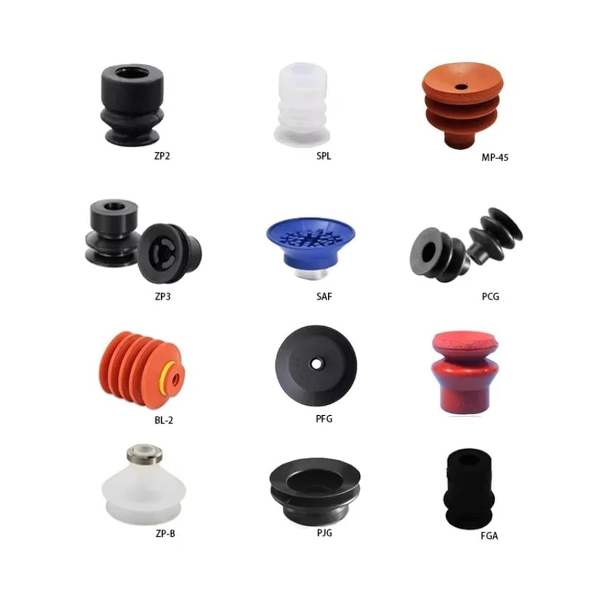 1PC Threaded Suction Cup Rubber Suction Cup Vacuum Pad SAF
