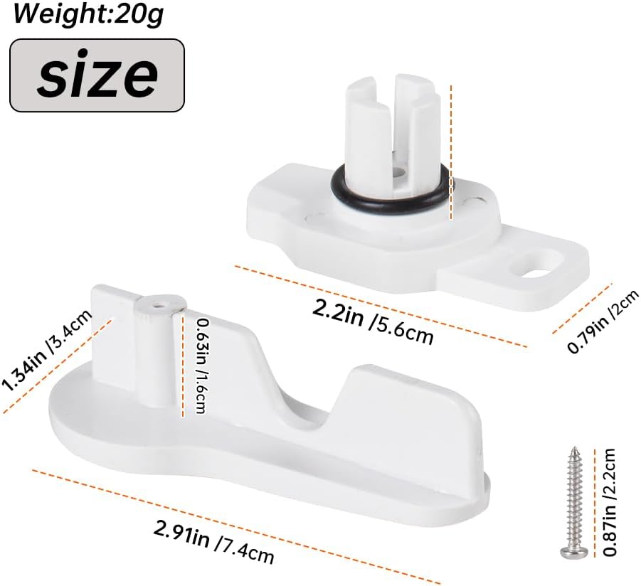 2 Pcs Boat Deck Hatch Replacement Latches for Square Covers