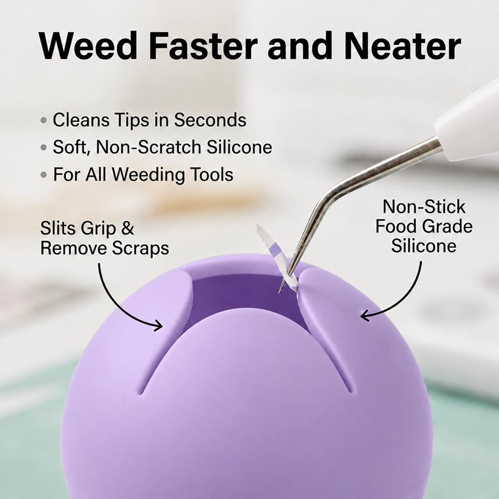 Berry Suctioned Vinyl Weeding Scrap Collector & Holder for Weeding Tools for Vinyl - Purple
