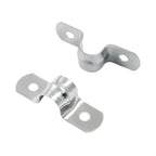 Hordion 50Pcs 3/8" Two Hole Strap U Bracket, M10 Rigid Pipe Strap
