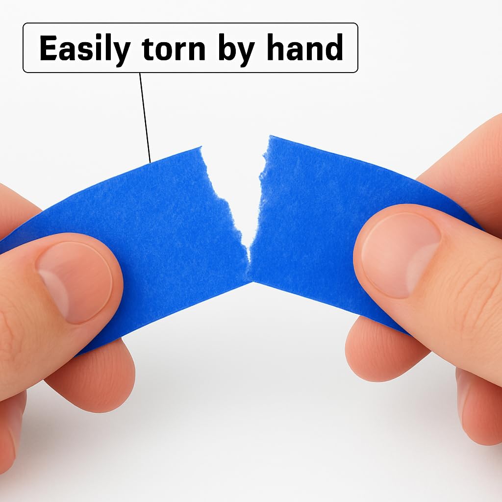 Blue Painters Tape - Masking Tape 2 Inch Wide (1.88" x 90FT) - Multi-Surface, Smart Adhesion, Indoor & Outdoor - 1