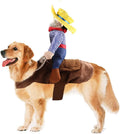 Halloween Cowboy Dog Costume Cosplay Apparel Riders Clothing | cat apparel