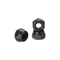 Kozelo 100Pcs M3-0.5 Nylon Locking Hex Nuts CarbonSteel Black