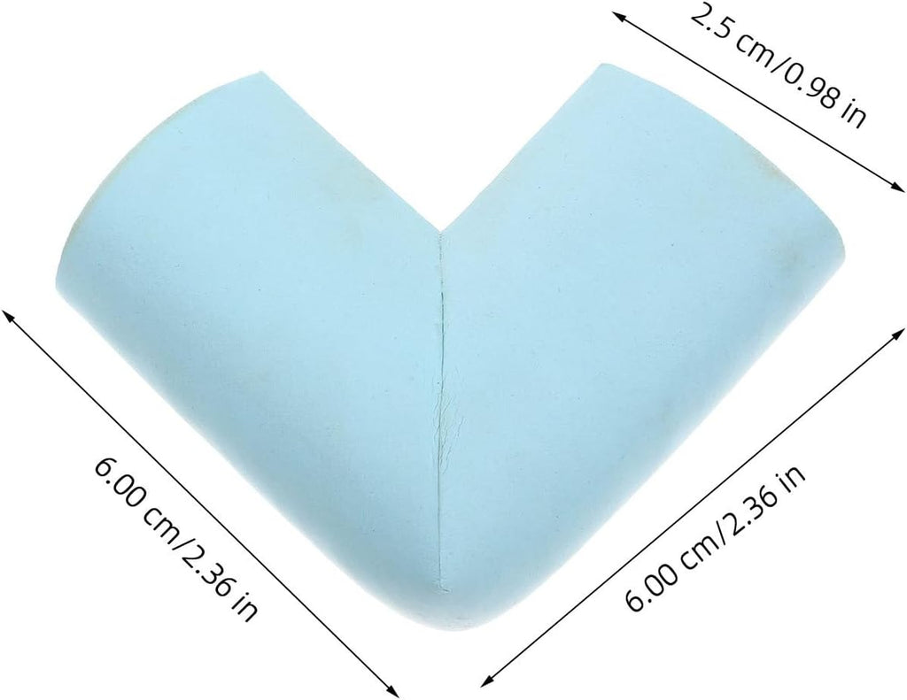 Foam Corner Protectors 12 Pack U-Shaped Sky-Blue