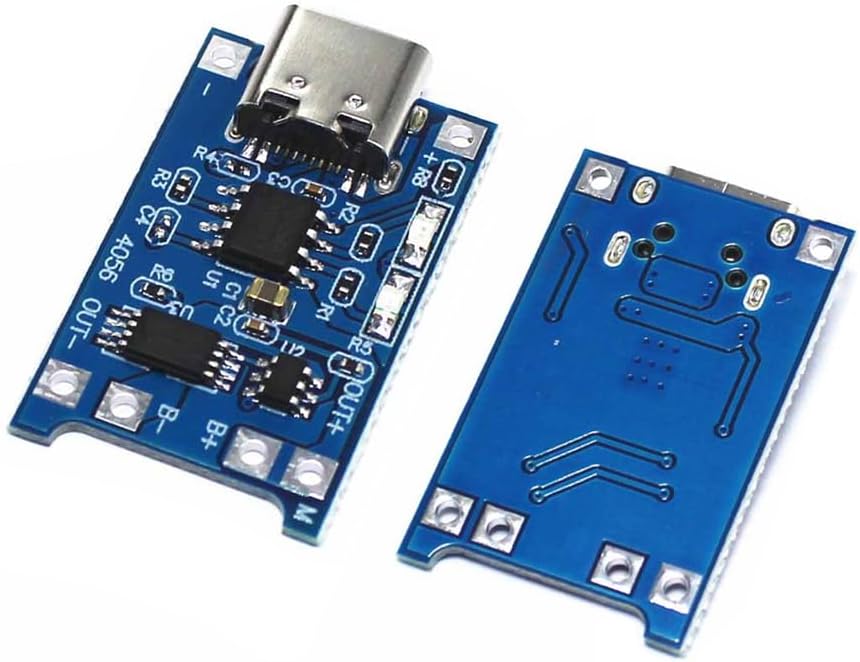 TP4056 Type-c USB 5V 1A 18650 Lithium Battery Charger Module Charging Board with Dual Protection Functions