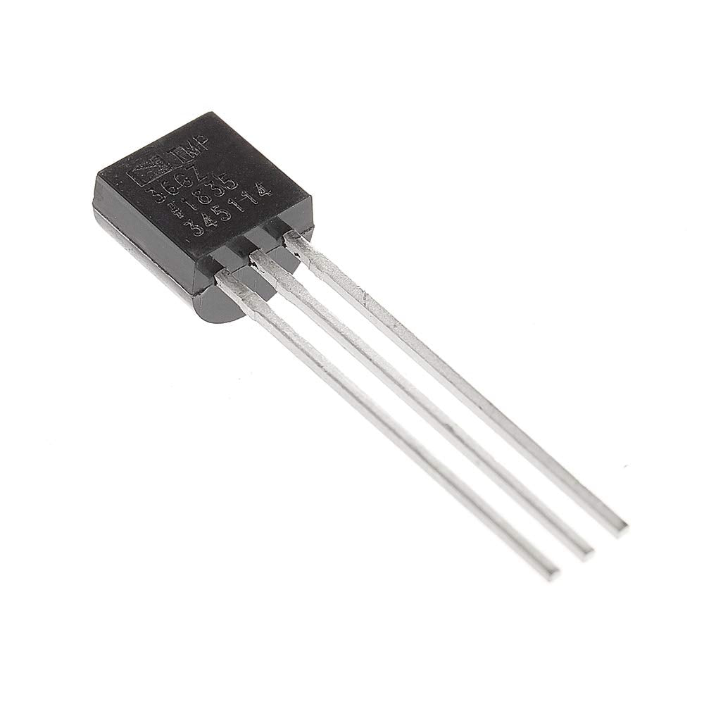 Bridgold 5pcs TMP36GT9Z TMP36 36GT Low Voltage Temperature Sensors,3-Pin.