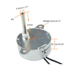 CHANCS TYC40 12V AC 5RPM Shaft 33mm Synchronous Motor with Power Supply - Input 110V Output AC 12V for Christmas Decoration