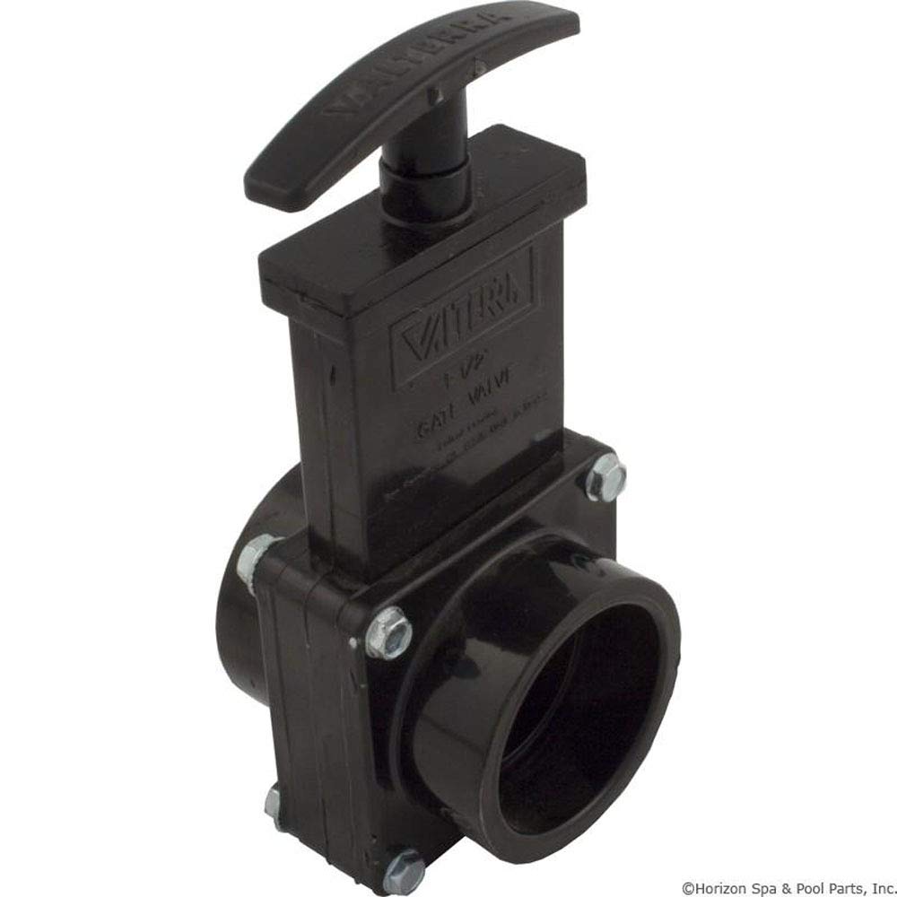 Valterra 7101 ABS Gate Valve, Black, 1-1/2" Slip