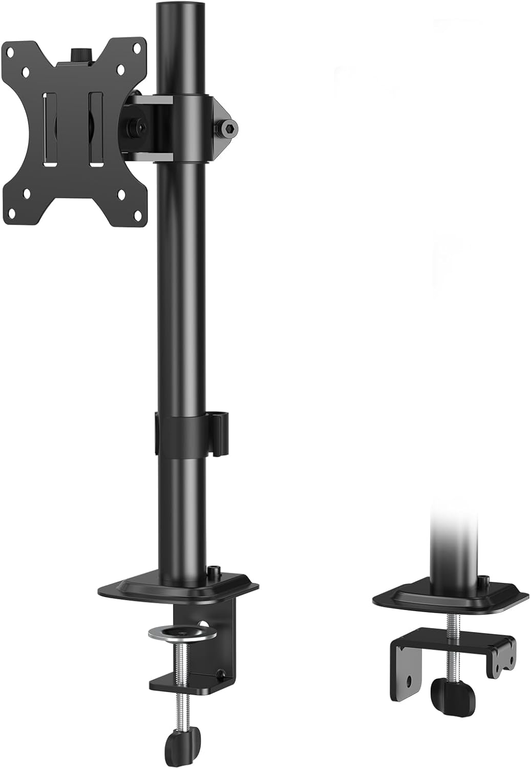 Single Monitor Mount, Adjustable Monitor Stand for Max 32 Inch Flat Curved Computer Screen, Monitors Arm Desk Mount