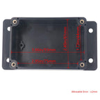 2Packs Junction Box IP65 Waterproof ABS Plastic Electrical Project Case Power Junction Boxes, Project Box with Fixed