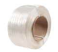 1-1/4”x1960’ Composite Cord Strapping Roll 8”x8” Core Size - 5700 lbs Breaking Strength - High Tenacity White Poly