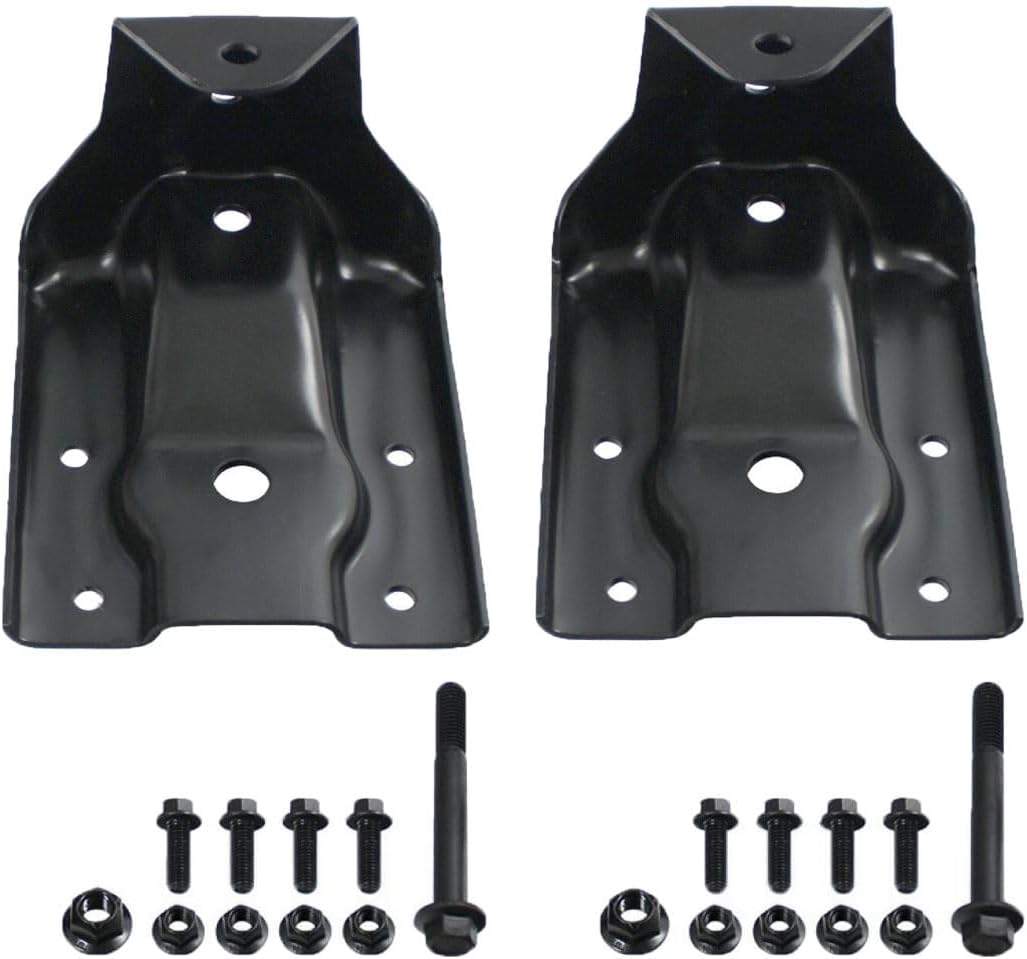 Pair Rear Leaf Spring Hanger Bracket and Shackle Kit 722-032, 722-006 Replacement for 1999-2015 Chevy Silverado GMC Sierra 1500 for 2007-2009 Cadillac Escalade/GMC Yukon