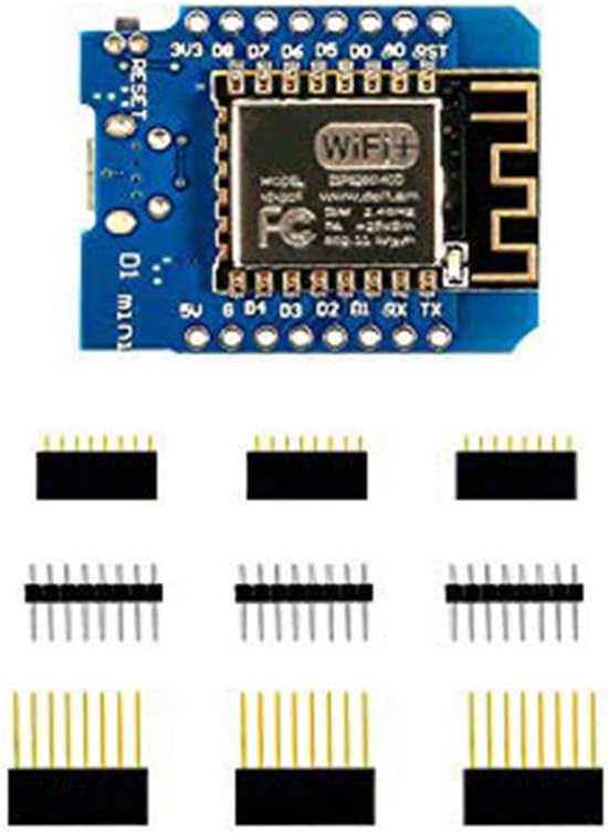 ACEIRMC 6pcs ESP8266 D1 MINI WiFi Dev Board ESP-12 ESP-12F NodeMcu Mini Module for WeMos Lua 4M Bytes WLAN WiFi Internet Development Board Base on ESP8266 ESP-12F for Arduino