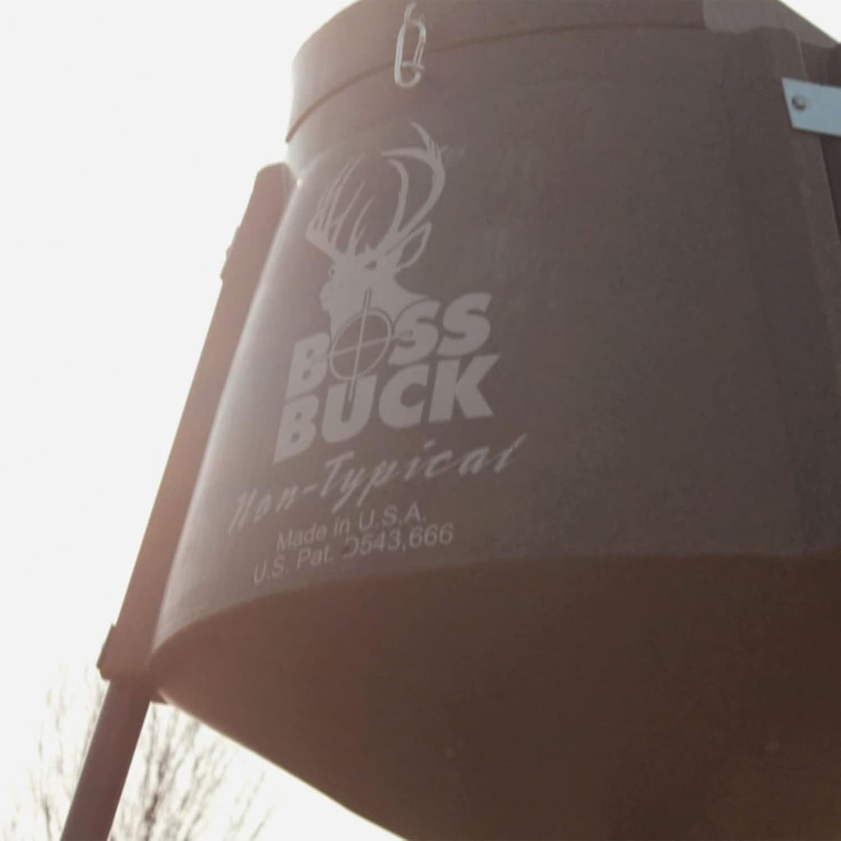 350 LB Deer Feeder/Hunting Durable Lightweight Plastic UV Protected Windproof Waterproof Gravity Feed with Protein 3