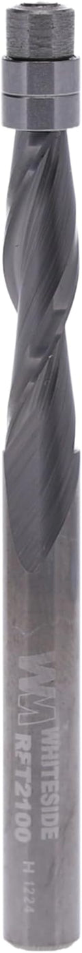 Whiteside RFT2100 Spiral Upcut Flush Trim Router Bit: 1/4 Inch Cutting Diameter, 1/4 Inch Shank, 1 Inch Cutting
