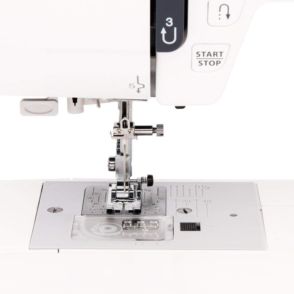 JW8100 Fully-Featured Computerized Sewing Machine with 100 Stitches, 7 Buttonholes, Hard Cover, Extension Table and