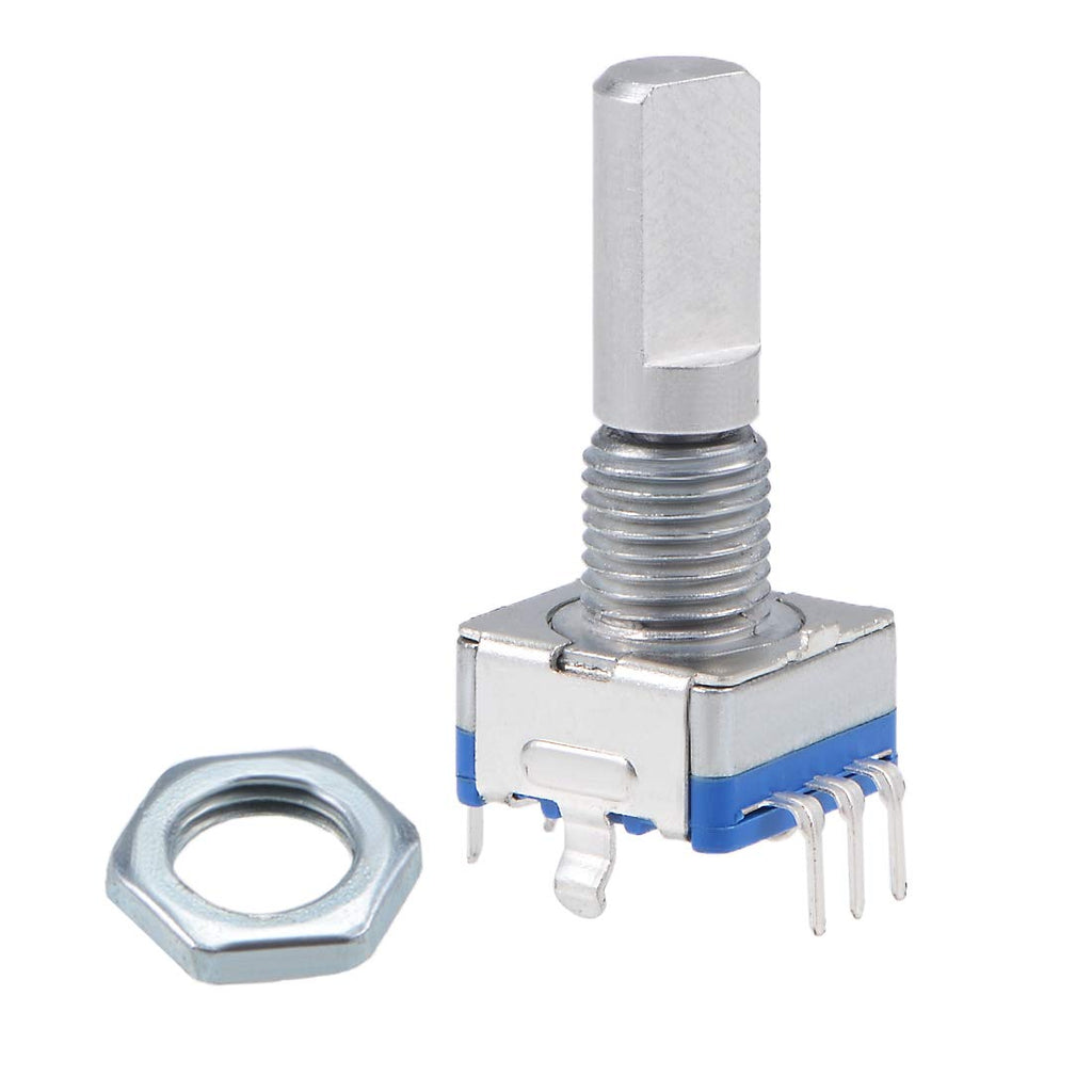 uxcell 360 Degree Rotary Encoder Code Switch Digital Potentiometer EC11 5 Pins 20mm D-Shaft 2pcs
