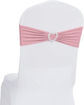 Pack of 30 Spandex Chair Sashes Bows Stretch Chair Cover Band with Buckle Slider Universal Elastic Chair Ties for