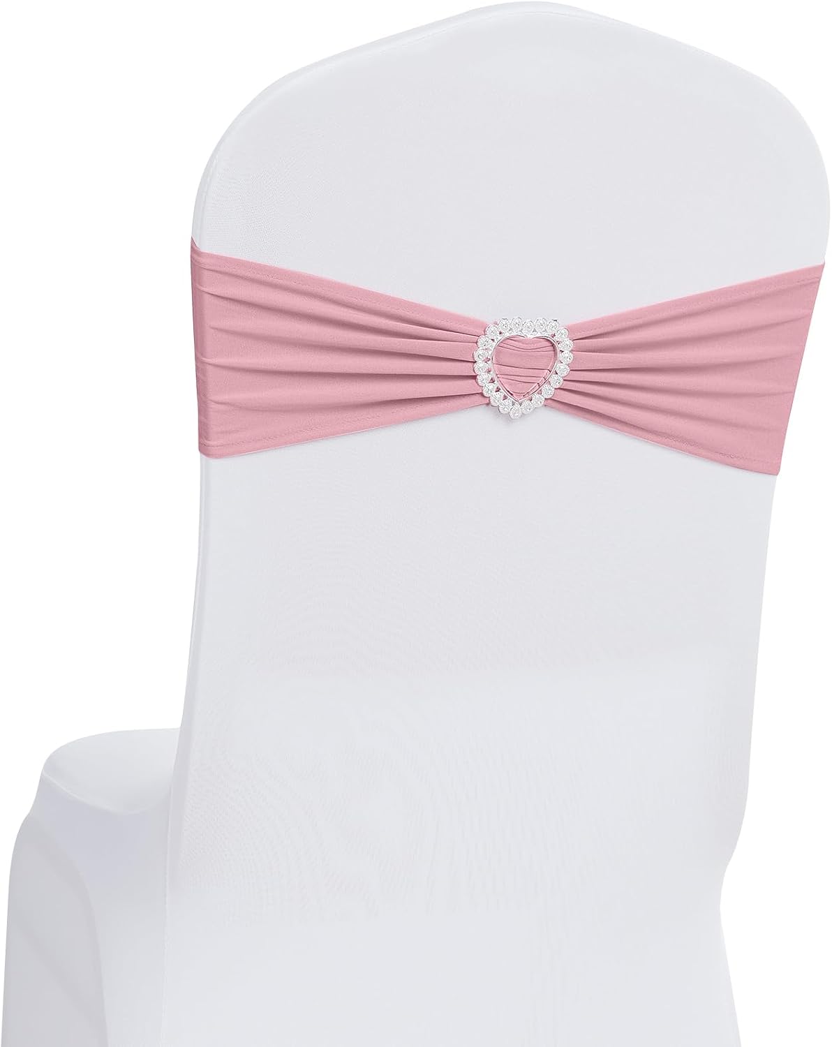 Pack of 30 Spandex Chair Sashes Bows Stretch Chair Cover Band with Buckle Slider Universal Elastic Chair Ties for