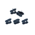#25 Roller Chain Offset Half Link - 1/4" Pitch, ANSI-Compatible, Carbon Steel, 5-Pack for Chain Length Adjustment & Repairs