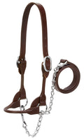 Weaver Leather Livestock Dairy/Beef Rounded Show Halter, Brown, X-Small