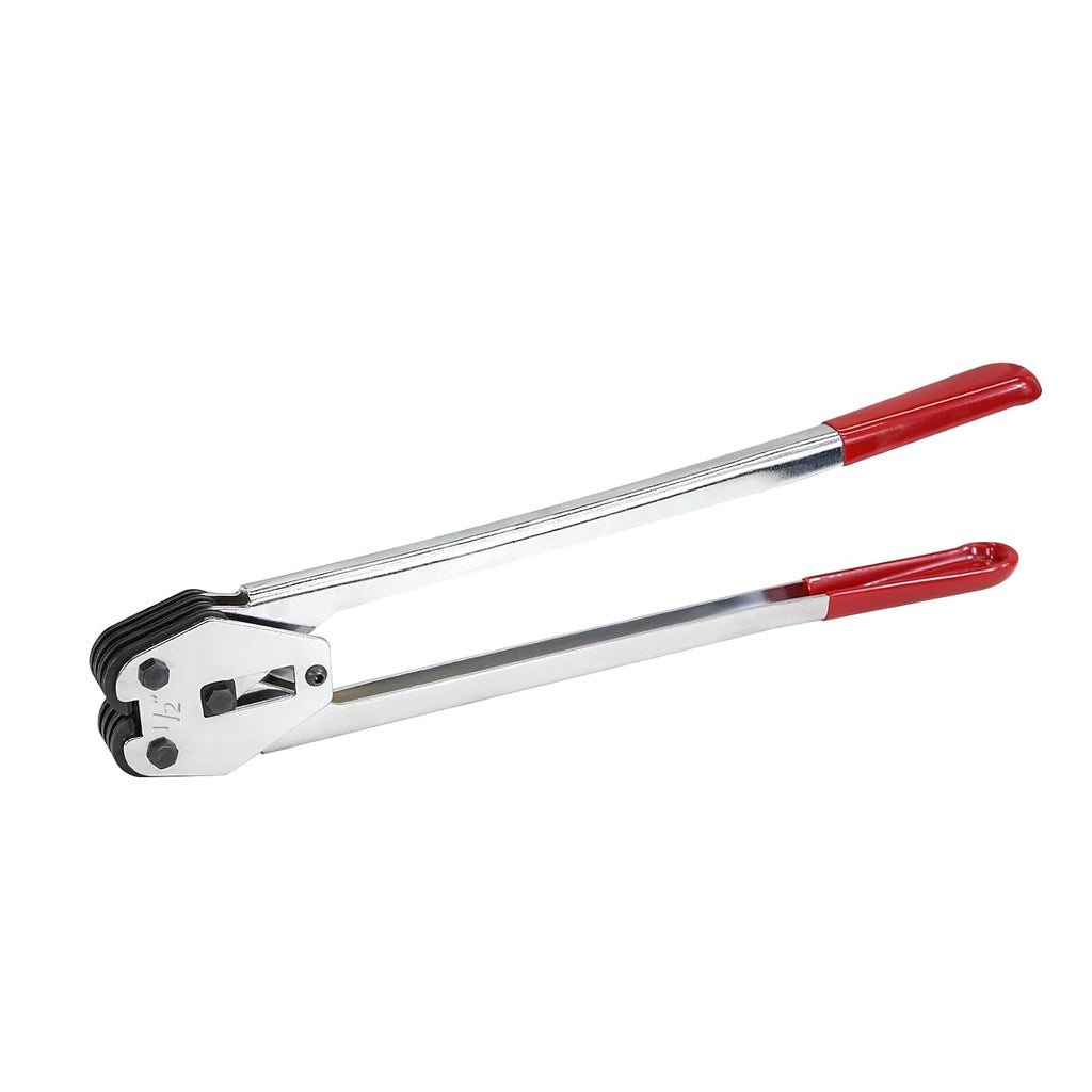Heavy Duty Banding Strapping Sealer & Crimper for 1/2" Width Polyester Polyproplyn Poly Plastic Strap Manual Tool