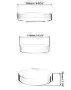 Glass Petri Dishes with Lid, Thicken, 120mm x 26mm, 5 Pack