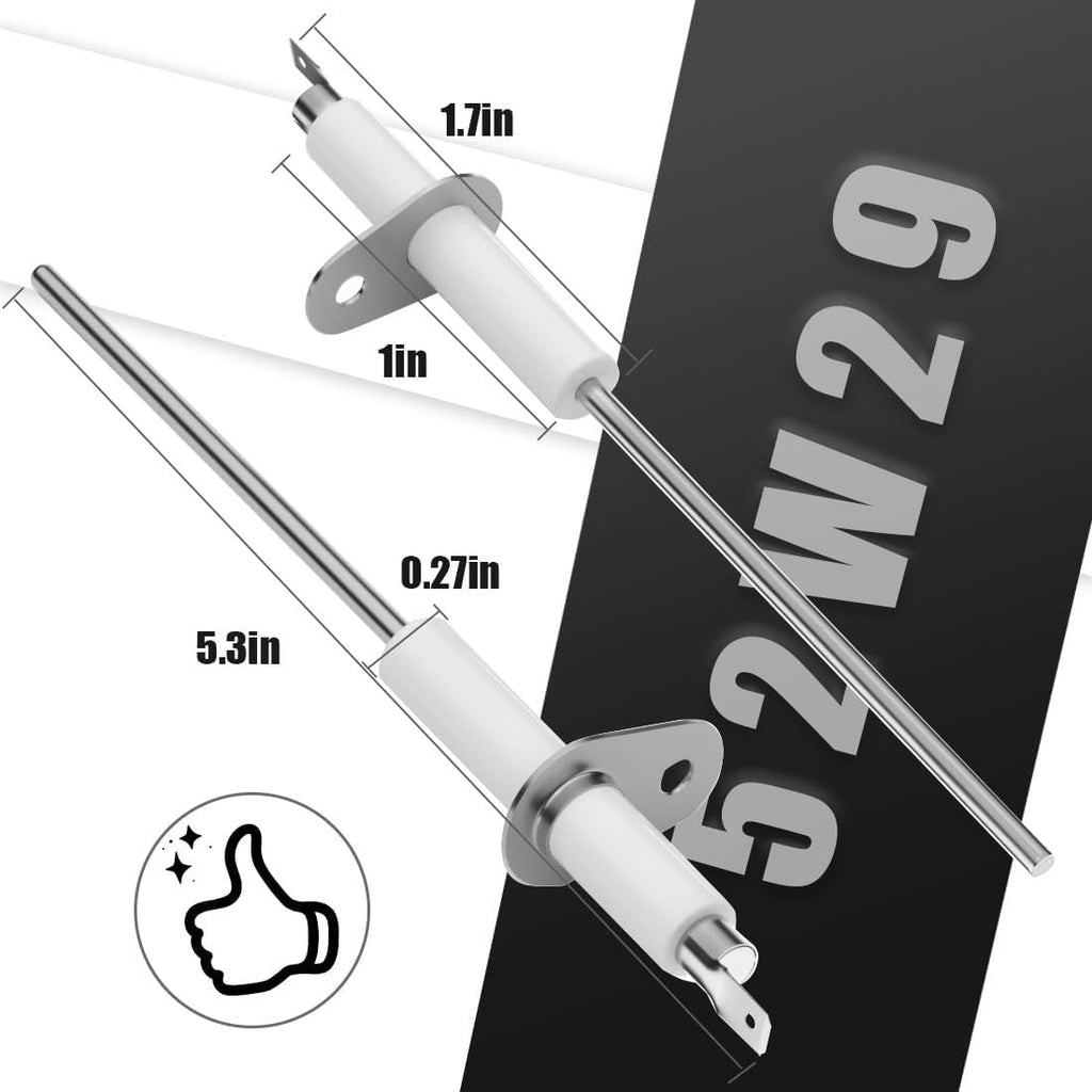 2 PCS Upgraded 52W29 Furnace Flame Sensor Fits G40 G41 G50 G51 G60 G61 G71 Compatible for Lennox, Armstrong Ducane Furnaces - Replaces 52W2901 LB47940A 31L71 31L7101