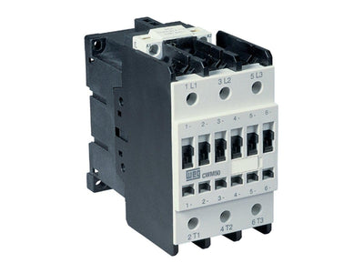 WEG CWM50-00-20V24 Electric Contactor, CWM Series, 3-Pole, 50A, 208-240VAC Coil, UL/IEC/CE Approved, for Pumps and Motors