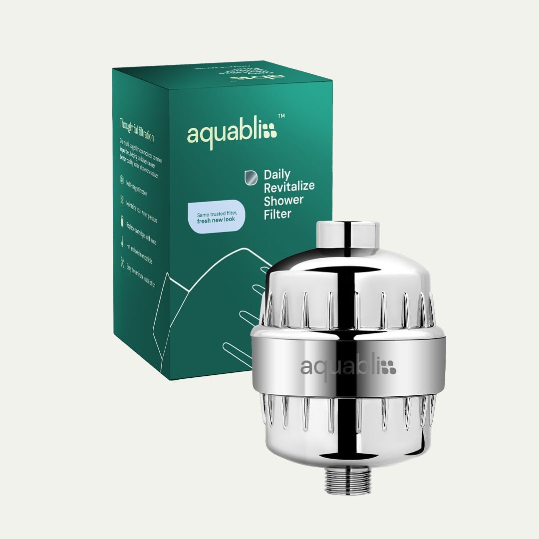 High Output Revitalizing Shower Filter - Reduces Dry Itchy Skin, Dandruff, Eczema, and Dramatically Improves The