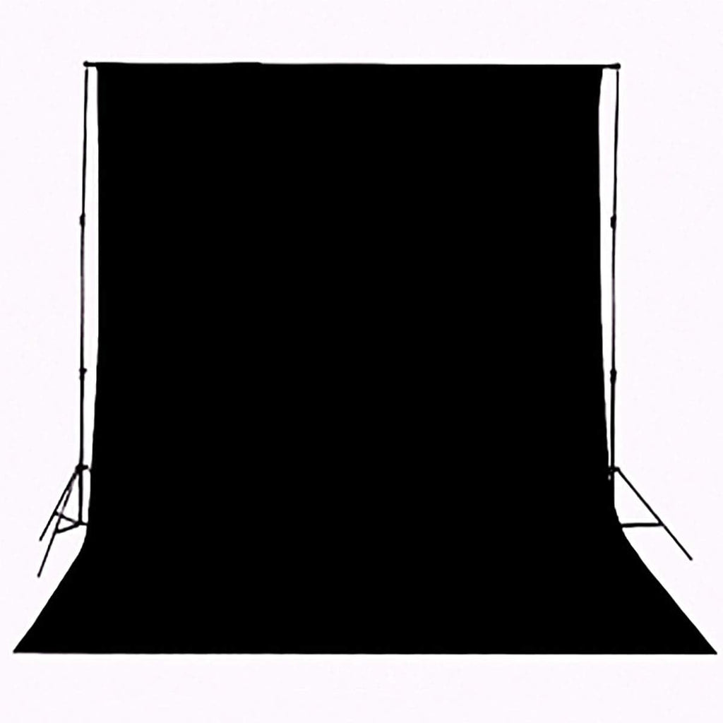 Background Solid Black Backdrop Muslin Portrait Background Screen for Photo Backdrop Video Photography Studio(6x9ft