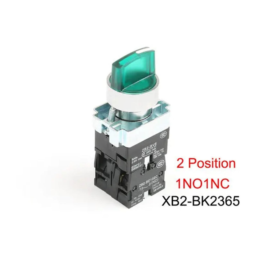 PHXLBBBAR Rotary Selector Switch with Indicator Light Self-Locking