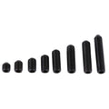 Fdit 200pcs M3 Black Carbon Steel Socket Cup Point Grub Set Screw Assortment