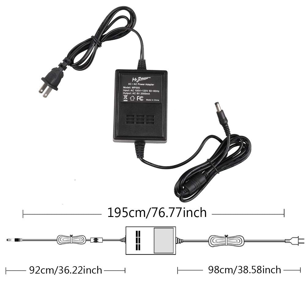 Power Supply AC 9V 2000ma Adapter for Line 6 POD Digitech RP GNX Multi