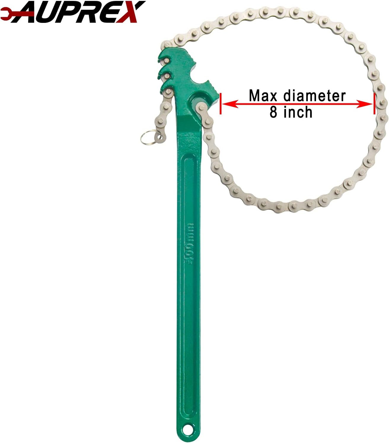 16 Inch Sturdy Adjustable Heavy Duty Ratcheting Chain Oil Filter Wrench Reversible Chain Style Pipe Fitter Wrench