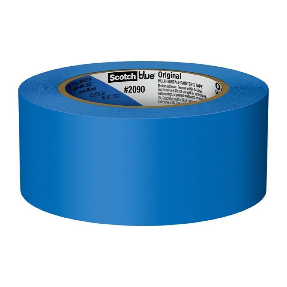 Original Multi-Surface Painters Tape, 2 Inch Wide (1.88 in. x 60 Yds), 1 Roll Blue Paint Tape Protects Surfaces &