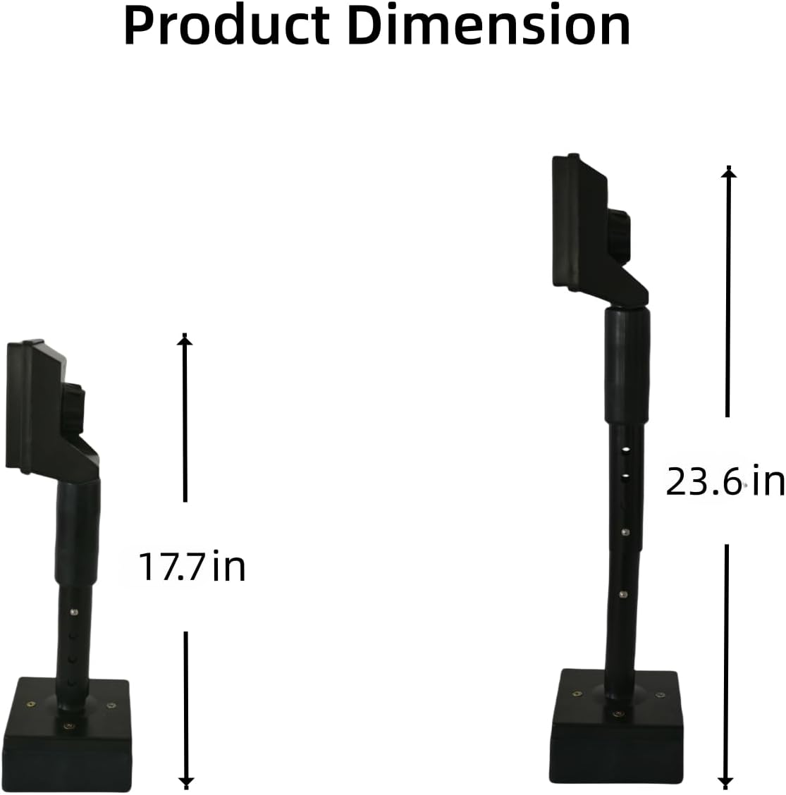 All Metal Carpet Knee Kicker with Extendable Handle and Soft Padding, Carpet Stretching Tool (Black)