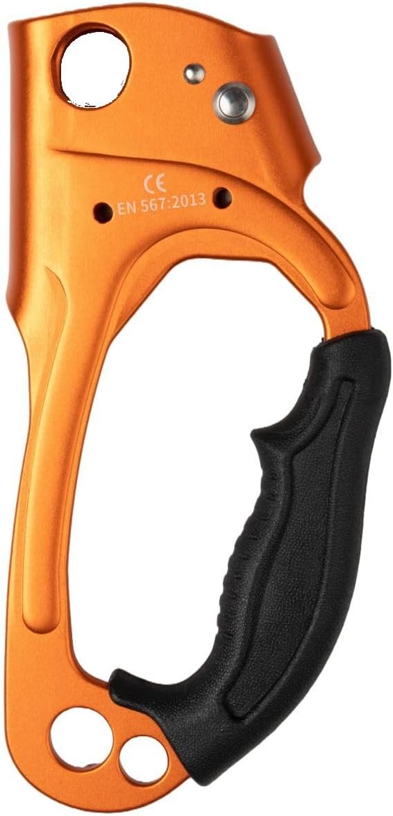 Quick Up Rope Ascender for Both Hand, UIAA & ISO & CE Certified Hand Ascender, Rope Clamp for 8~13MM Rope