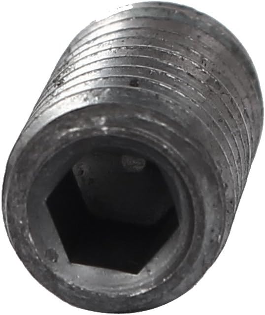 uxcell UNC 3/8"-16 x 3/4" Thread Count Cup Point Hexagon Socket Grub Screws Black 10 Pcs