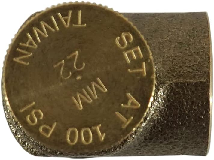 Merrill MFG PRVNL75100 3/4" Lead-Free Brass Pressure Relief Valve, 100 PSI Cold Water Safety Valve for Well Tank, Pump & Plumbing Systems, 3/4" NPT No-Lead Water System Protection Valve