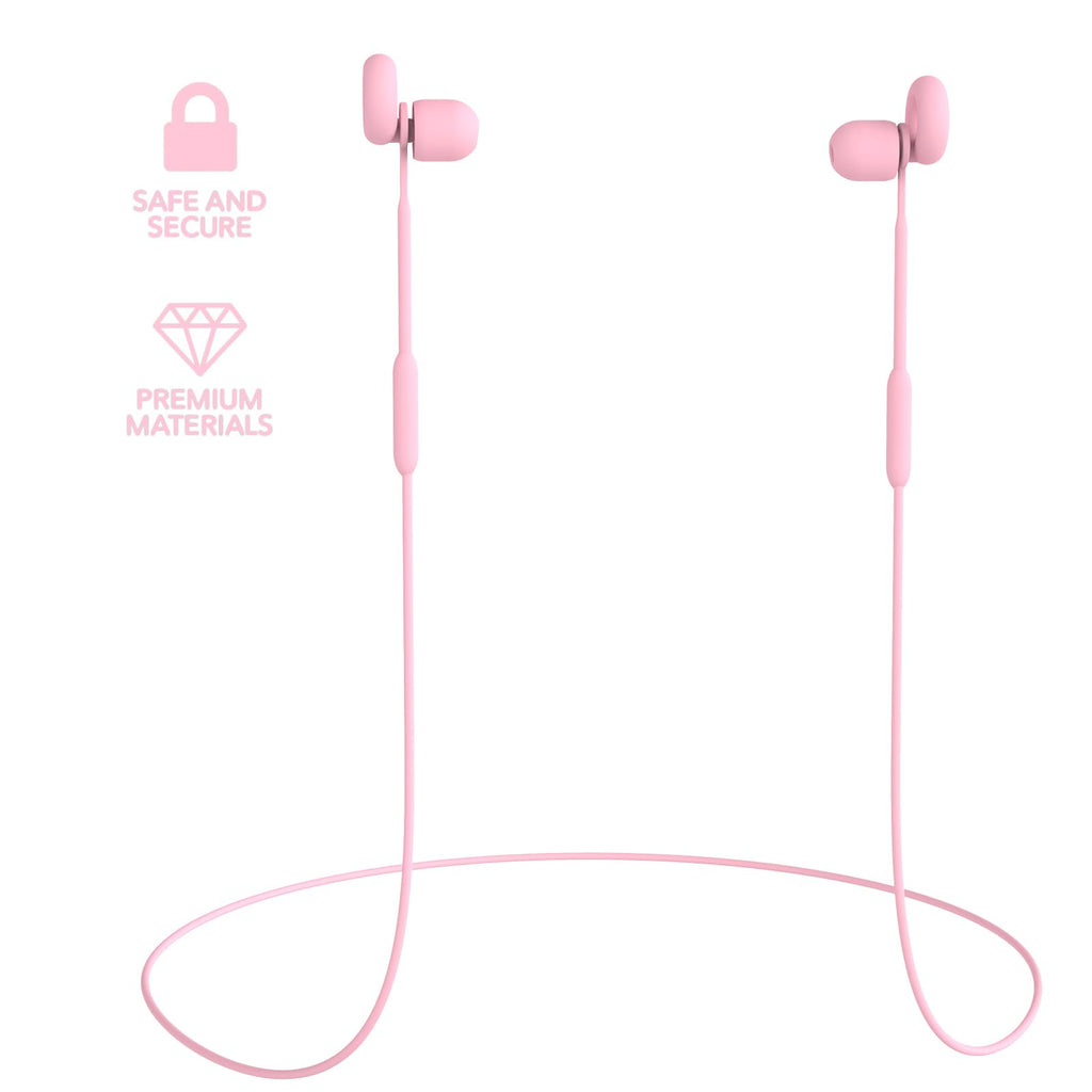Earplug Lanyard [2 pcs] with Magnetic Tug-Resistant Safety Cord Pink