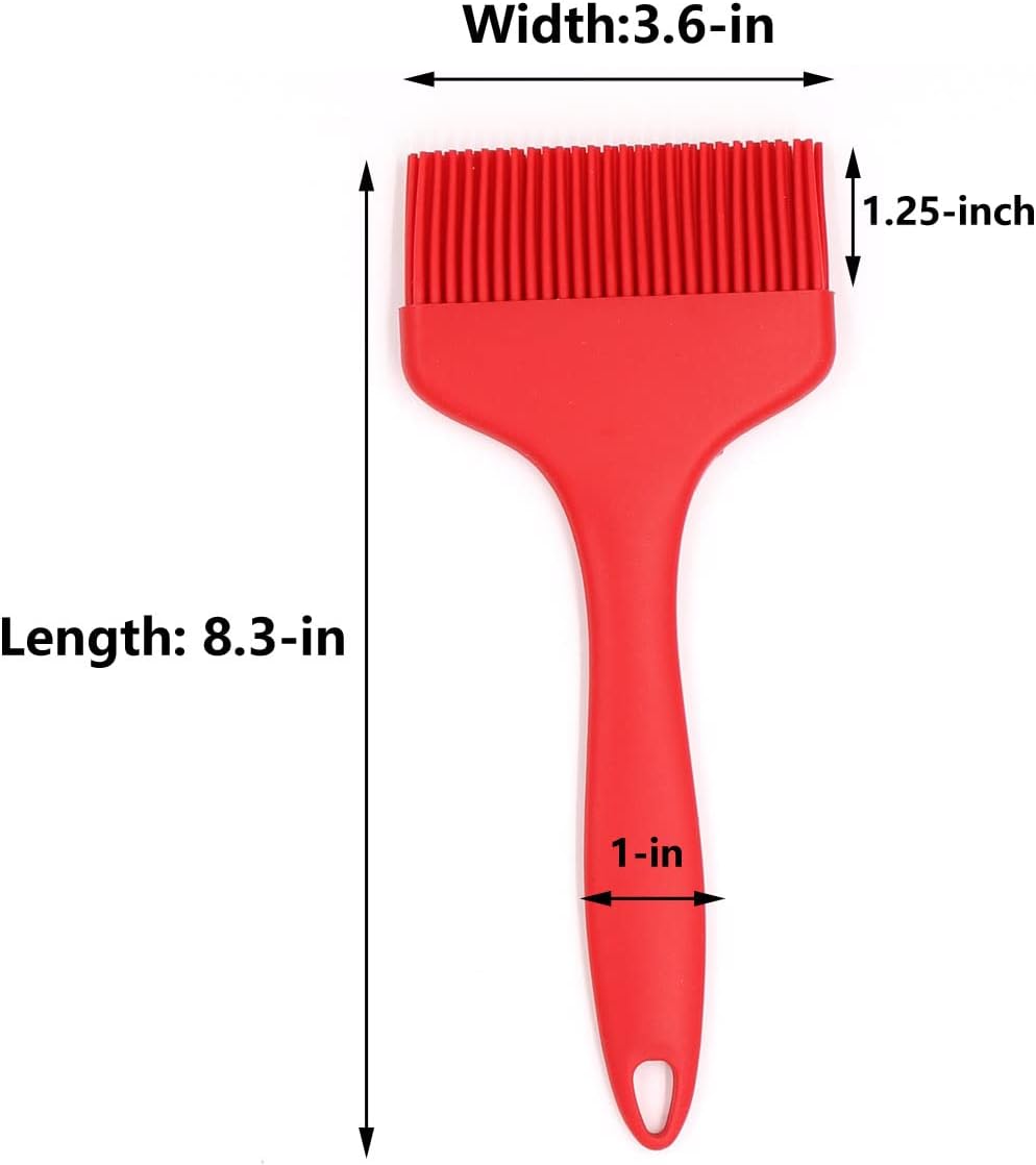 Silicone Pastry Brushes Basting Brushes for Baking and Cooking, 3 Pack