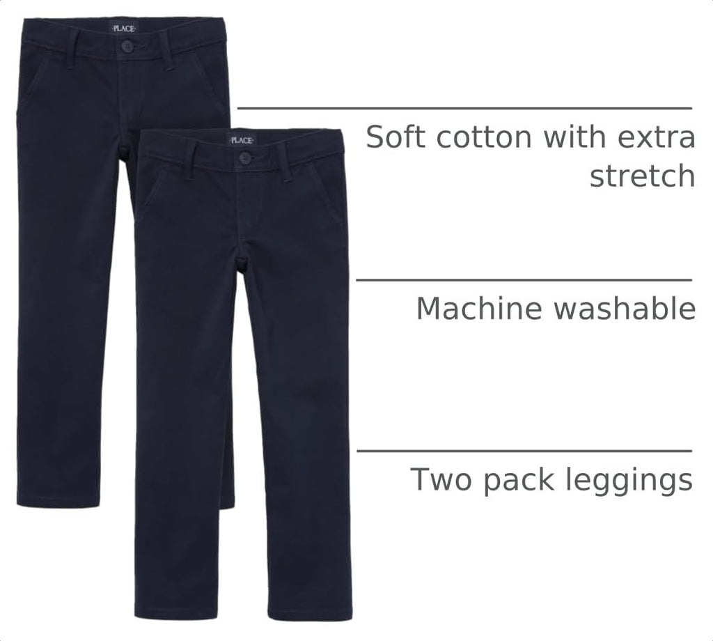 The Children’s Place Girls Stretch Skinny Chino Pants, multipacks