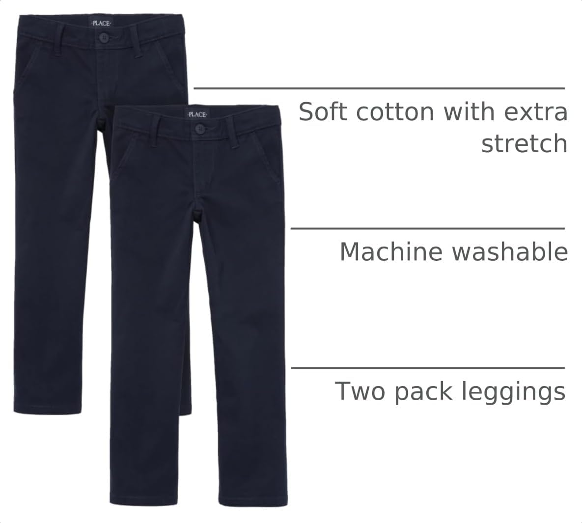 The Children’s Place Girls Stretch Skinny Chino Pants, multipacks