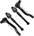SCITOO 4Pcs Front Suspension Kit Inner Tie Rod End Outer Tie Rod End Fit 2015-2020 For Acura Tlx 2013-2017 For Honda For Accord