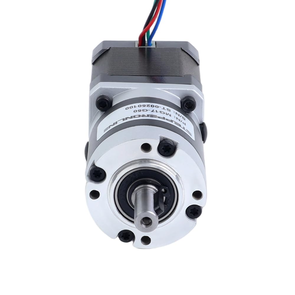 STEPPERONLINE Nema 17 Stepper Motor Bipolar L=48mm w/Gear Ratio 50:1 MG Series Planetary Gearbox